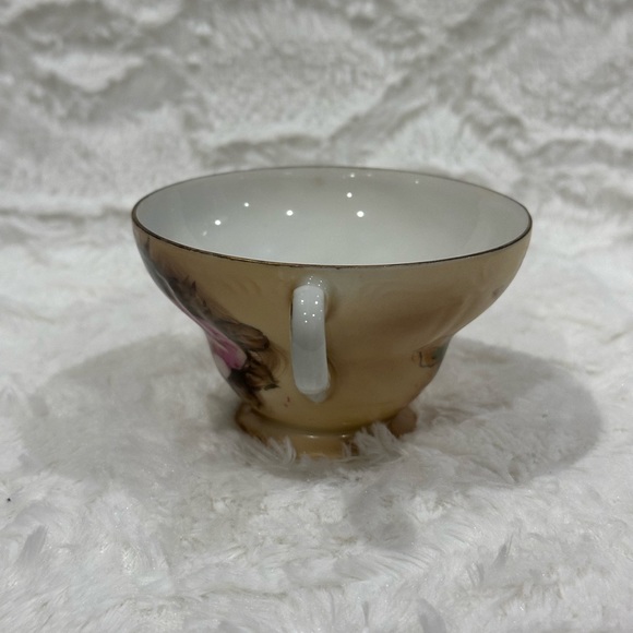 Antique Kalk Germany Porcelain Tea Cups And Saucers Set Of 2 - Picture 7 of 10